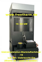 FP 115 Universalölofen mit Axial-Gebläse | Freetherm Heating UG